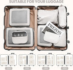 Mesh Packing Cubes for Travel, Durable Luggage Organizer with Sturdy Material and Double Zippers, Comprehensive Set for Trave