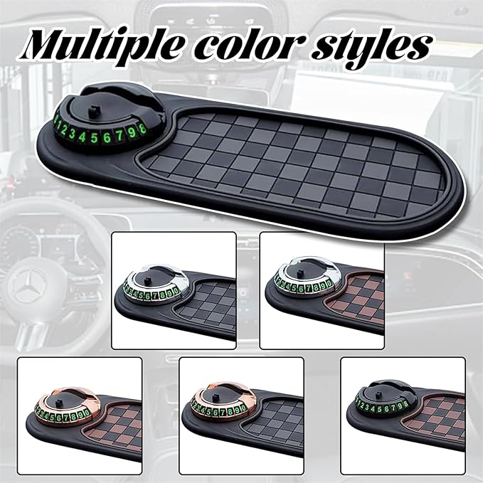 Anti-Slip Mat Solves Every Driver's Biggest Frustration, Multifunction Car Anti-Slip Mat, Rotating Anti Skid Car Dashboard Pa