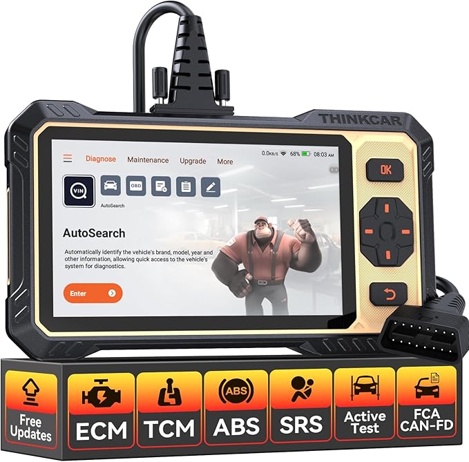 THINKCAR THINKSCAN 662 OBD2 Scanner,Car Diagnostic Tool with Bidirectional Active Test,Car Scanner Engine ABS SRS