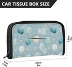 Car Tissue Holder Car Visor Organizer Tissue Box Holder for Car Sun Visor Organizer with Car Vehicle Accessories Essentials Interior for Women Men Light Blue Seashell Starfish Pearl