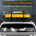 MaxxHaul Waterproof Car Roof Bag (15 Cubic Feet) – Universal Rooftop Cargo Carrier for All Cars/SUVs, Includes Anti-Slip Mat, 8 Straps, 6 Door Hooks & Luggage Lock - Lightweight & Heavy Duty