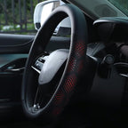 Yangday Leather Steering Wheel Cover for Toyota RAV4 Corolla Camry Highlander, 14.5-15 inches Car Steering Wheel Cover with N