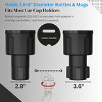 Swigzy Extra Wide Car Cup Holder Expander - Made for Yeti 14oz & 46oz Rambler, Hydro Flask 24oz Mug, RTIC 36oz Bottles - Adap