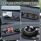 Multifunctional Car Anti-Slip Mat,Car Anti Slip Mat Phone Holder, with Temporary Parking Number, 360° Rotating Adjustable Uni