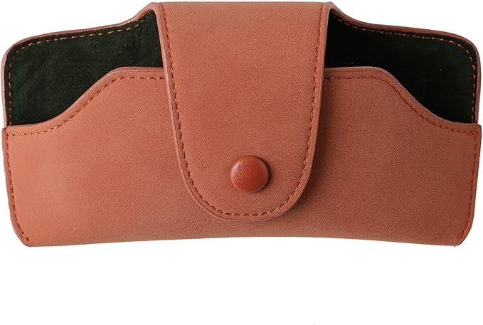 Car Sunglasses Holder for Car Visor Vegan Leather Auto Eyeglass Case with Clip Automotive Interior Visor Accessories