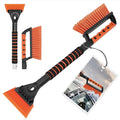 Ice Scraper and Snow Brush for Car Windshield, 24.8 inches Aluminum Frost Remover with Ergonomic Foam Grip for SUV Truck Glass Window (Orange)