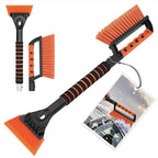 Ice Scraper and Snow Brush for Car Windshield, 24.8 inches Aluminum Frost Remover with Ergonomic Foam Grip for SUV Truck Glass Window (Orange)