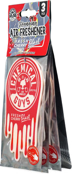 Chemical Guys Hanging Air Freshener, Fresh Cherry Scent 12 Pack, Great for Cars, Trucks, SUVs, RVs, Home, Garage, Workspace, 