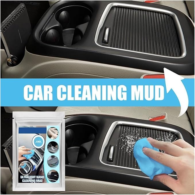 20g Car Cleaning Gel Slime - Magic Mud for Automobile Air Vent & Computer Keyboard - Effective Dirt & Remover for Car Wash & 