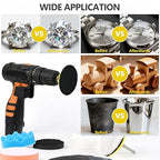 193Pcs 3 Inch Polishing Kit Hook and Loop Sanding Discs, Headlight Restoration Kit - 80 to 10000 Grits Wet Dry Sandpaper Buff