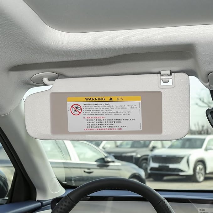 Car Visor Cover Replacement for Rearview Mirror Sun Visor Vanity Mirror Anti-Glare Interior Accessory for Envision