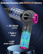 Handheld Car Vacuum Portable Cordless 25000Pa High Power Small Mini Hand Vacuum Rechargeable 4-in-1 Wireless Handheld Vac for