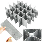 Blosssound 15 Pcs 5.12 Tall Drawer Divider Adjustable Drawer Organizer DIY Ultra Deep Storage Organizer Separator with Fixed 