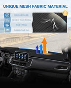 FIILINES Dash Cover for Chevrolet Suburban/Chevrolet Tahoe/GMC Yukon 2021-2024, Dashboard Mat Cover Car Accessories Sunshade