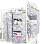 Orzbow 3-in-1 Hanging Diaper Caddy Organizer for Changing Table, Nursery Organization and Diaper Stacker for Crib Wall, Remov