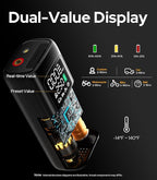 WARWOLF 160PSI Tire Inflator Portable Air Compressor, Electric Air Pump for Car Tires with Pressure Gauge, Dual Power 12V DC, LED Light, Auto Shut-Off, Tire Pump for Auto, Motorcycle, Bicycle, Balls
