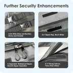 Car Rooftop Cargo Carrier Bag 15 Cubic Feet, 100% Waterproof Heavy Duty Car Roof Bag for All Vehicle with/Without Racks - Anti-Slip Mat, 4 Door Hooks, Storage Bags, 4PCS 3.8CM Straps(Gray)