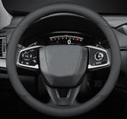 Car Steering Wheel Cover Compatible with Ford EcoSport 2025 2024 2018-2023 Year, Breathable Premium Leather, Anti-Slip Design, B-Style