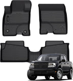 Auxko All Weather Floor Mats Fit for Ford Maverick Hybrid 2022-2025 2026 TPE Rubber Liners Maverick Hybrid Accessories Set All Season Guard Odorless Anti-Slip Floor Mats