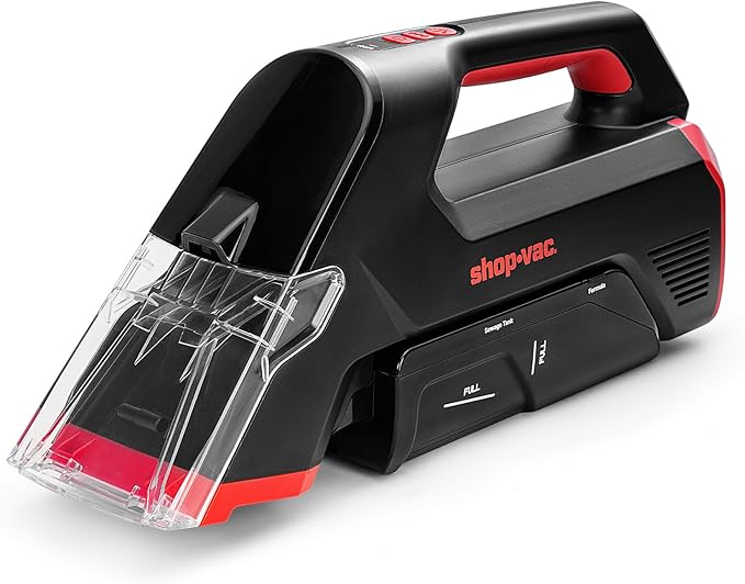 Shop-Vac 3-in-1 Cordless Spot Cleaner, Handheld Upholstery Cleaner with Spray, Rolling Brush and 5.5kPa Suction, 2 Water Tank