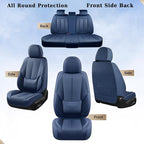 Coverado Car Seat Covers Full Set, Seat Covers for Cars, Car Seat Covers Front Seats and Back Car Seat Protector Waterproof, 