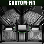 VIWIK Floor Mats for Kia Sportage 2025 2024 2023 Hybrid, All Weather Car Mats Automotive Floor Liners for 2023 2024 Sportage Front & Rear, TPE Rubber Non-Slip Black