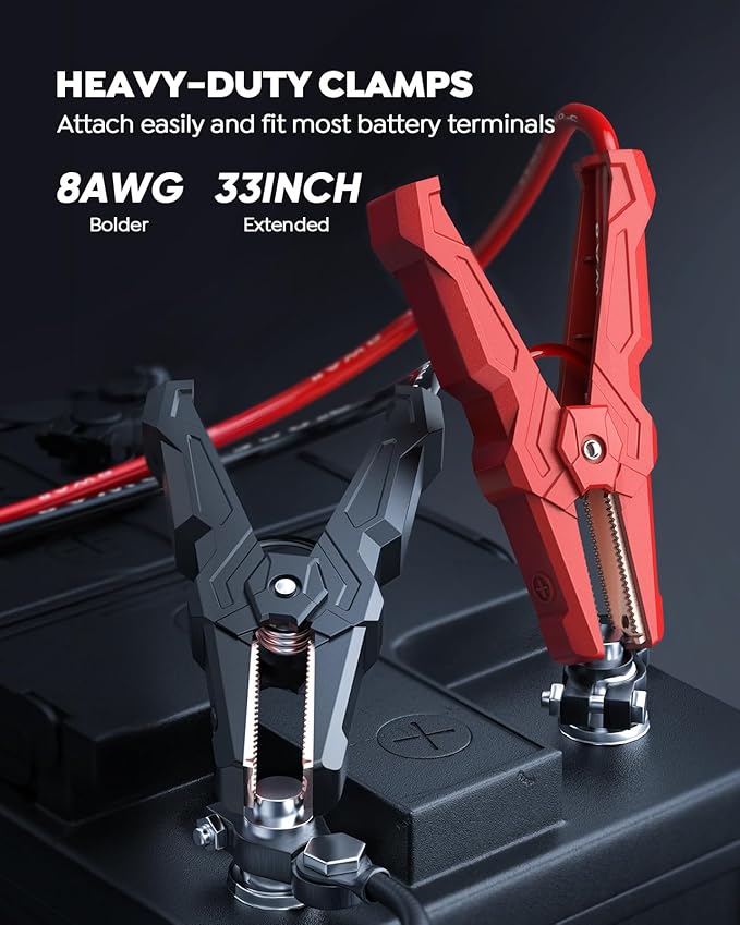 TREKURE 8-in-1 Car Battery Jump Starter 8000A Peak 65W Fast Charging Portable Car Battery Jumper Starter Portable (All
