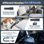 Handheld Vacuum Cordless Car Vacuum Cleaner 11000PA High Power Portable 1.4lbs Lightweight Rechargeable with 2 Filter Multi-N