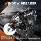 SINSEN Automotive Escape Tool, Window Breaker Seatbelt Cutter, Car Flashlight Safety Hammer, Emergency Kit Self Defense Acces