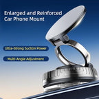 Magnetic Car Phone Mount for MagSafe: 360° Rotatable Adjustable Holder with Suction Cup, Universal Fit for Dashboards/Windshields/Glass, Compatible with iPhone 17/16/15 Series & Android