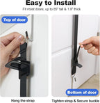 Aoodaily Hat Rack for Door - Two-Way Hanging Caps with Display Hooks and Hanger, Hat Organizer for Baseball Caps, Over the Do