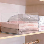 Sorbus Acrylic Adhesive Shelf Divider Organizers, w/Self Adhesive Tape, Great for Closet Organization, Clothes, Linens, Purse