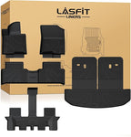 LASFIT Floor Mats & Backrest Mats & Cargo Mat for Kia Sorento Hybrid PHEV 2026 2025 2024 2023 2022 2021 (Not Fit Gasoline), All Weather TPE Custom Fit Floor Liners Car Mats Accessoires, Black