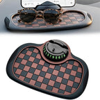 3-in-1 Car Dashboard Anti-Slip Mat, 360° Rotatable Phone Holder with Temporary Parking Number, Universal Fit Non-Slip Pad for