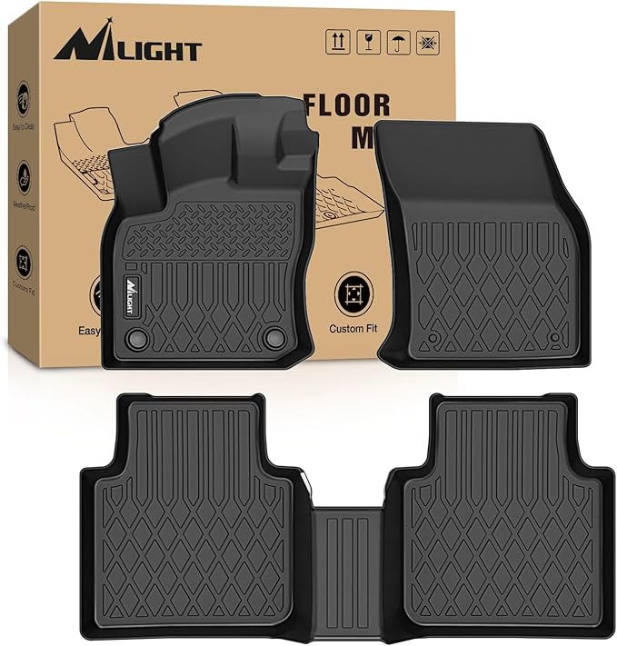 Nilight TPE Floor Mats for Volkswagen Tiguan 2018 2019 2020 2021 2022 2023 2024, All Weather Custom Fit Heavy Duty Floor Liners