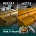 Clyde's™ Recoloring Balm | Non-Toxic Material Dye & Restorer for Furniture, Car Seats, & More | 23 Colors (Dark Mustard, 100M