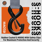 Ratchet Tie Down Straps, 2340lb Break Strength, 4pc 1inch x 16FT Tie Down Strap Set with Padded Handles & Coated S Hook W/Safety Clip, Cargo Strap Tie Down for Motorcycle, Truck (Grey)