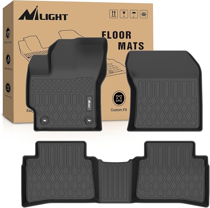 Nilight TPE Floor Mats for Toyota Corolla (Including Hybrid) 2020 2021 2022 2023 2024 2025 2026 All Weather Custom Fit Heavy Duty Floor Liners