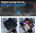 SHAOHAO for 2025 2026 Nissan Frontier Center Console Organizer Tray 2022-2025 2026 Nissan Frontier (S/SV/Pro-X/Pro-4X/SL) Console Tray Frontier 2023 2024 2025 2026 Accessories Armrest Box Organizer