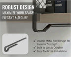 Nexu 6-Pack Metal Mesh Shelf Dividers for Closet Organization, Ultra-Stable Under-Shelf Hook Design, Matte Non-Slip Heavy Dut