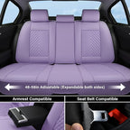 Coverado Car Seat Covers Full Set, Faux Leather Seat Covers for Car, Luxury Automotive Seat Covers Waterproof Car Seat Protec