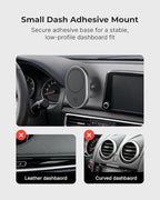 MagSafe Wireless Car Charger Dash Mount (Version 2.0) 360° Rotating Magnetic Phone Holder for iPhone 17/16/15/14/13/12/Air - 15W Fast Charging, Secure Magnets, Universal Dashboard Fit