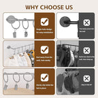 Viklluyr Hat Rack Baseball Cap Wall Organizer - Closet Hats Holder with 20 Hooks - Metal Caps Storage Wall Mounted Hat Hanger