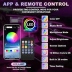 Car Interior LED Strip Lights, 10m RGB 8 in 1 Car Ambient Decor Neon Lights Kit 400 inches Fiber Optic tubing USB Powered RGB with Wireless APP Remote Control, Ambient Lighting Kits 16 Million Colors