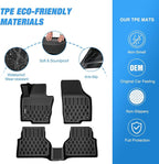 Nilight TPE Floor Mats for Volkswagen Tiguan 2009 2010 2011 2012 2013 2014 2015 2016 2017 All Weather Custom Fit Heavy Duty Floor Liners