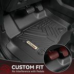 YITAMOTOR Floor Mats for Ford Expedition 2018-2024 7-Seater (Not for Max Model), Custom Fit All Weather TPE Mat, 18-24 Ford Expedition 7 Seats Accessories Floor Liners Full Set, Backrest & Cargo Liner