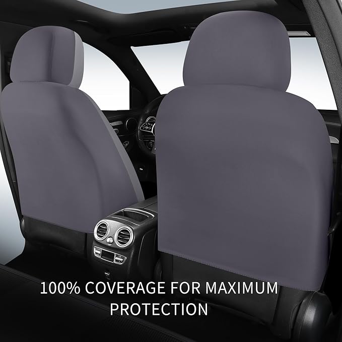 Car Seat Covers, Quilting Leather Seat Covers Full Set, Waterproof Faux Leather Automotive Seat Covers for Cars, Universal Ca