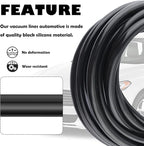 6PCS 5Ft Vacuum Hose Automotive,Silicone Vacuum Hose with ID 1/8" 5/32" 3/16" 1/4" 5/16" 3/8",130PSI Max Pressure Vacuum Line