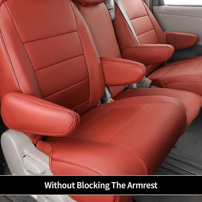 EKR Sienna Seat Covers for 2011-2020 Toyota Sienna LE,XLE, SE,XLE Premium 2nd Row 4/2/4 Split,8 Seats,Waterproof Car Seat Cov