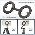 Itramax Magnetic Golf Cart Phone Holder for iPhone 17 Air,Alloy Golf Cart Phone Mount,Dual Sided Magnetic Ring Stand for iPhone 16 Pro Max Plus 15 14 13 12 Mini,Mag/Safe Case,EZGO,Club Car,Yamaha,Icon